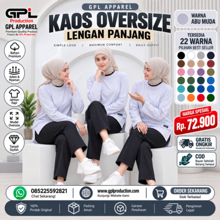 LENGAN PANJANG ABU MUDA