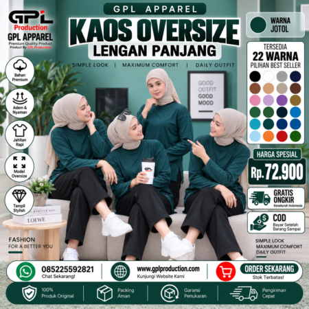Lengan Panjang HIJAU BOTOL