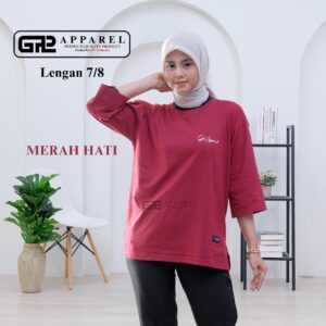 Lengan 7/8 MERAH HATI