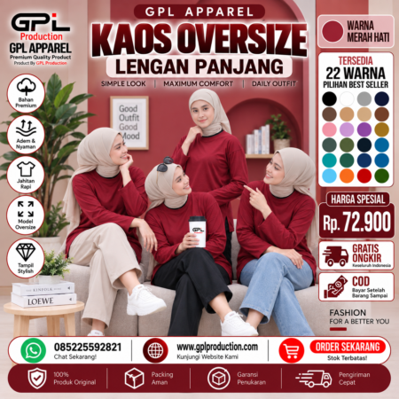 Lengan Panjang MERAH HATI